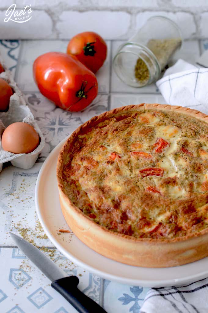 Quiche tomates mozzarella Laet's bake it